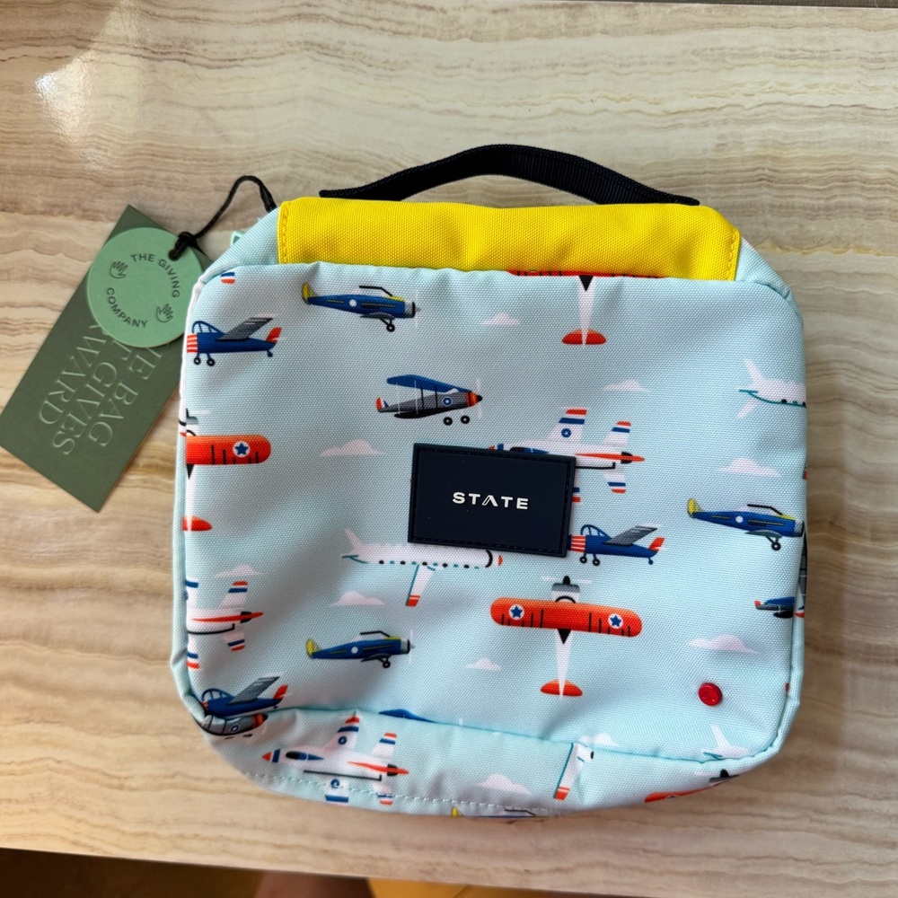 NWT STATE Bensen Dopp Kit 
Pattern: Airplanes